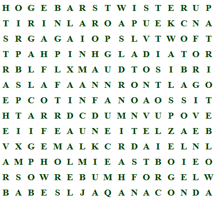 See if you can find the movie titles hidden in this puzzle!